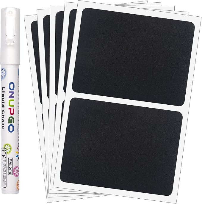 ONUPGO Chalkboard Pantry Labels, Large Chalkboard Labels Stickers by ONUPGO