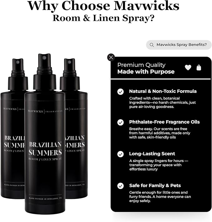 Fragrances - Linen & Room Spray – Bedroom & Home Fragrance Mist, Long-Lasting - Image 2