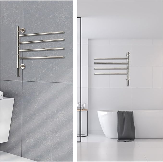 Swivel Heated Towel Rack, Towel Warmers - Image 5