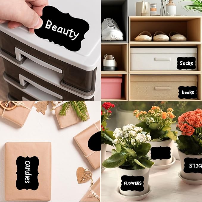 200 Pcs Chalkboard Labels, 2.83x1.95 IN Reusable Labels - Image 7