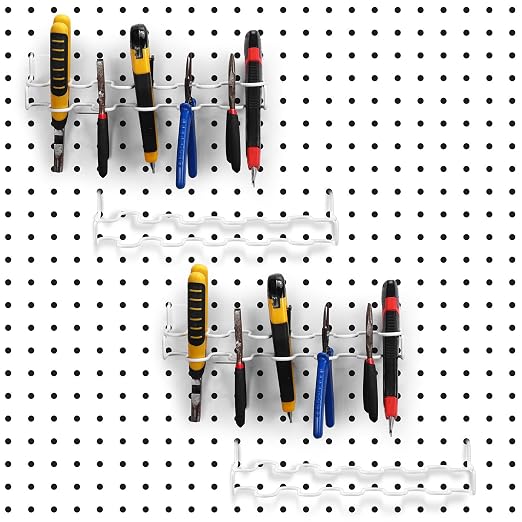 Hanaive 4 Pieces Pegboard Pliers Holder, Holds 11 Plier Per Rack, Steel by Hanaive