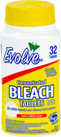 Evolve Concentrated Bleach Tablet 32 ct Fresh Lemon by Evolve