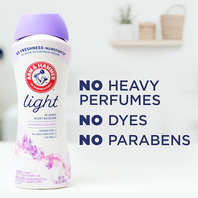 ARM & HAMMER Light In-Wash Scent Booster, Laundry Scent Booster Lavender - Image 3