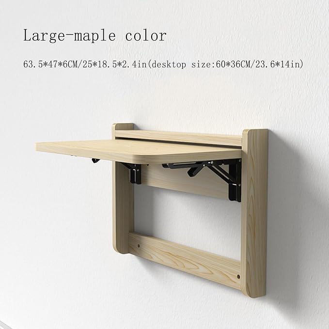 Fold Down Laundry Table, Home bar Foldable Floating nightstands，Floating - Image 3