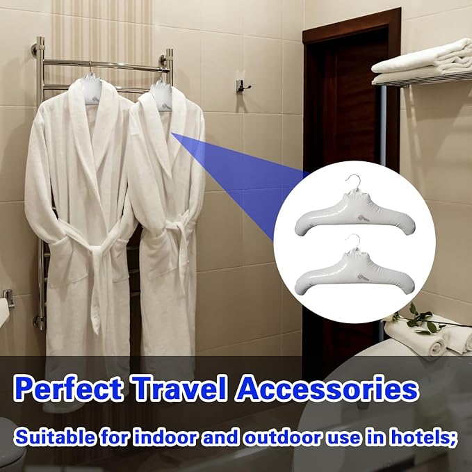 5pcs Inflatable Hanger Travel, Portable Folding Clothes Drying Rack - Image 3