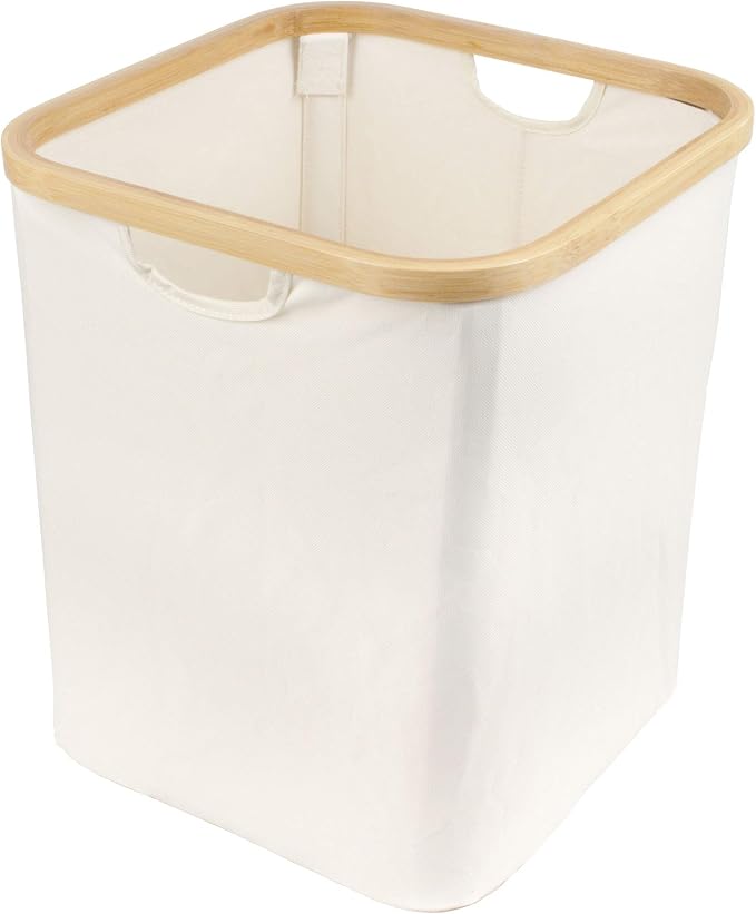 Foldable Bamboo Laundry Hamper without Lid by BambooMN