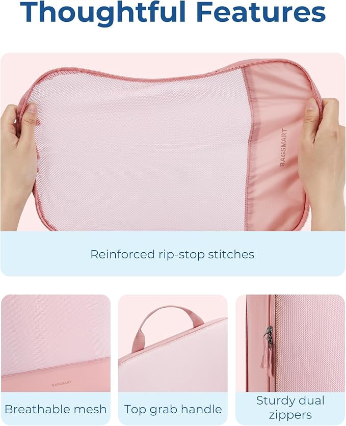 BAGSMART Hanging Compression Packing Cubes - Image 6