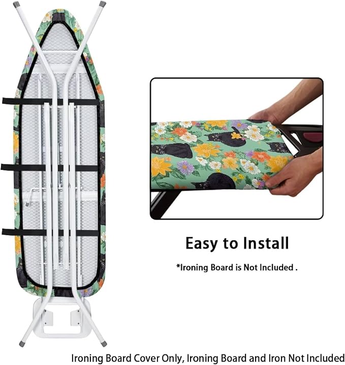 Cat Flowers Ironing Board Covers - Image 4