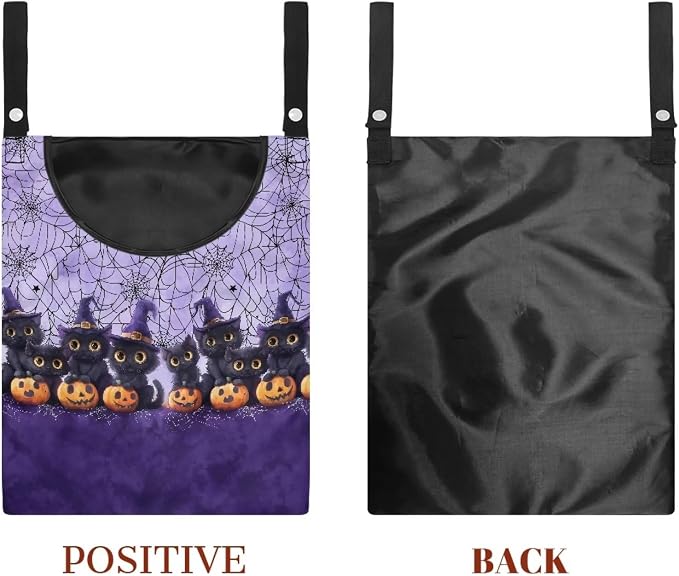 Cat Cobweb Hanging Clothes Pin Bag Clothespin Storage Organizer Large Capacity - Image 7