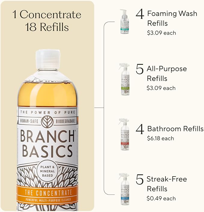 Branch Basics Ultimate Starter Kit: Natural All Purpose Cleaner, Foaming Hand - Image 6