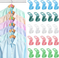 100 PCS Hanger Connector Hooks, Hangers Space Saving, Hanger Clips by PECULA
