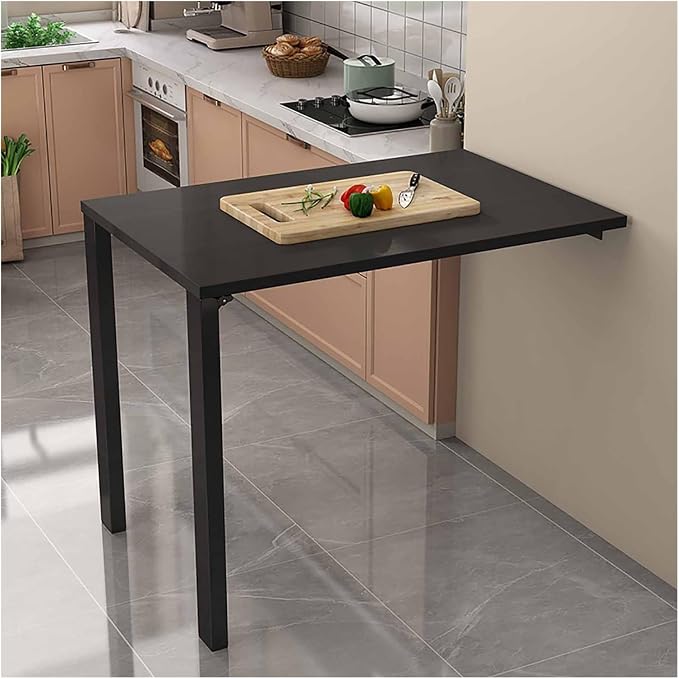Fold Down Wall Mount Desk, Wall Mounted Drop Leaf Table, Heavy Duty Small by Unknown