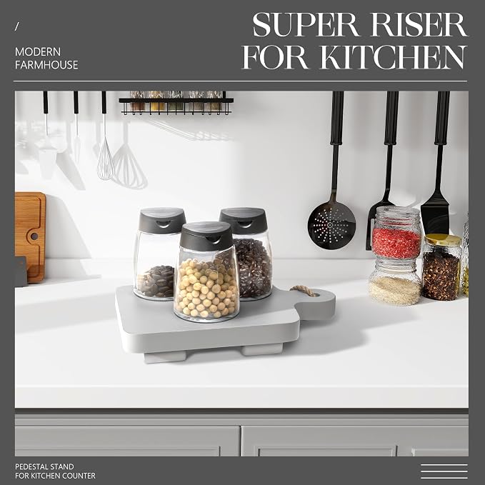 EOSAHR Modern Farmhouse Wood Riser - Image 3