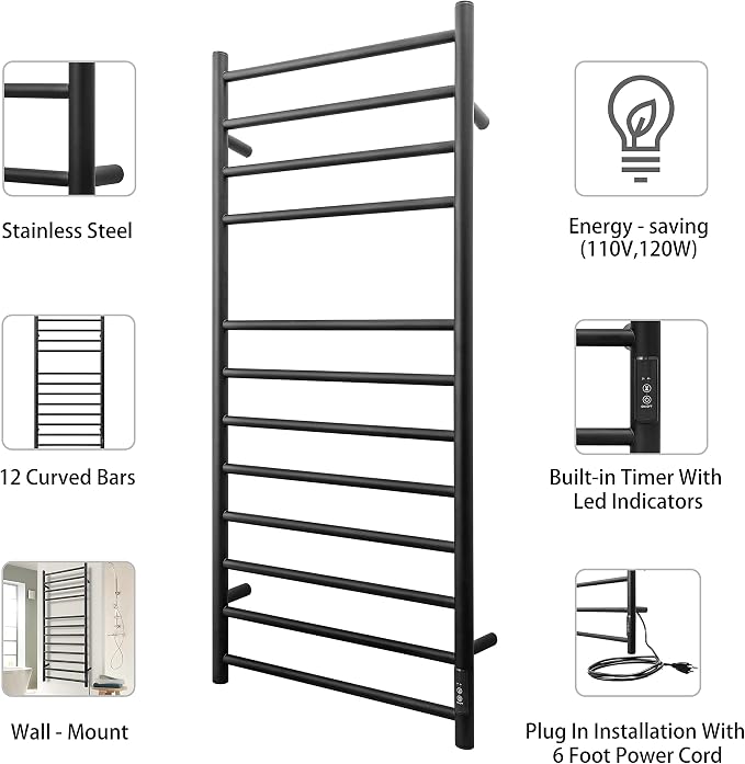 KEG Towel Warmer Wall Mounted - Image 5