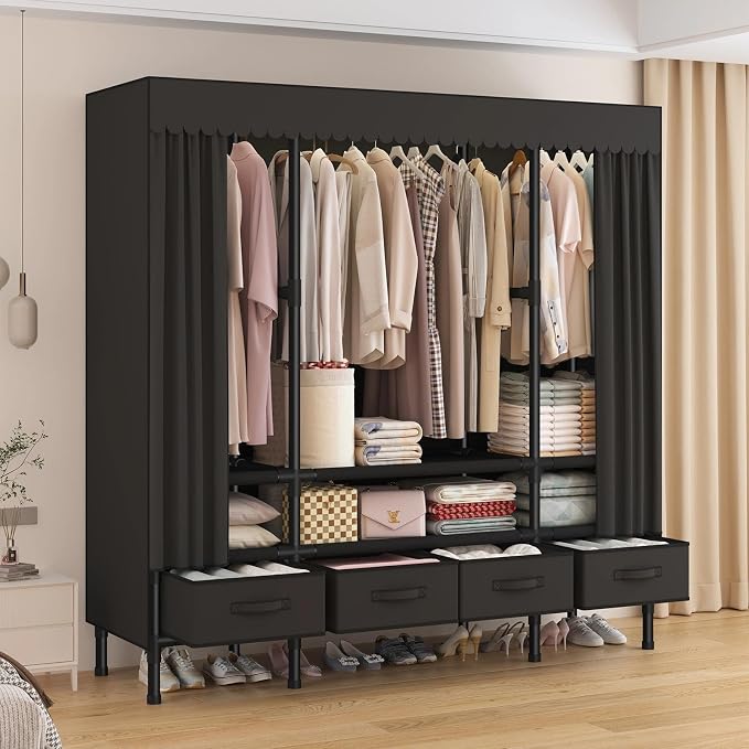 Portable Closet, Garment Rack, Heavy Duty Clothes Rack - Image 2