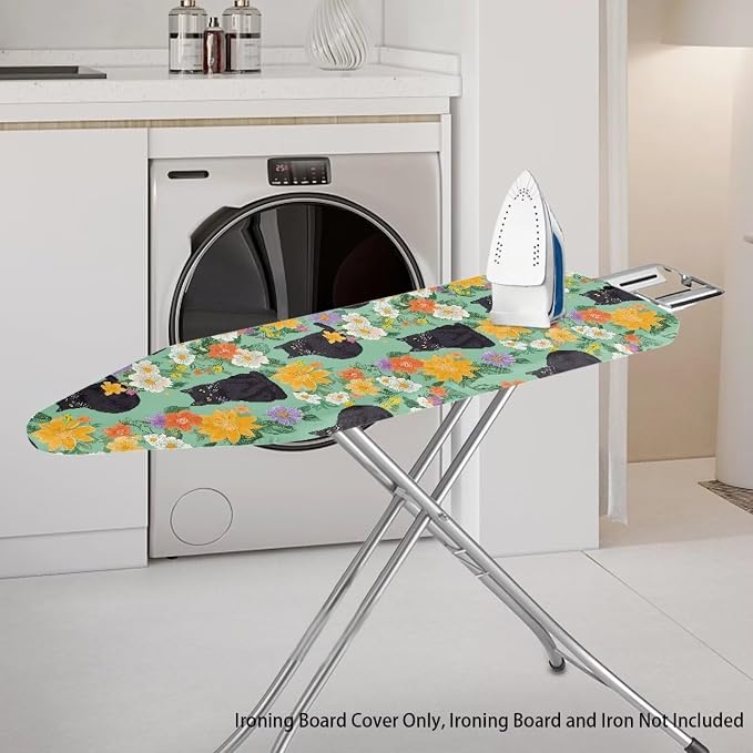 Cat Flowers Ironing Board Covers - Image 2