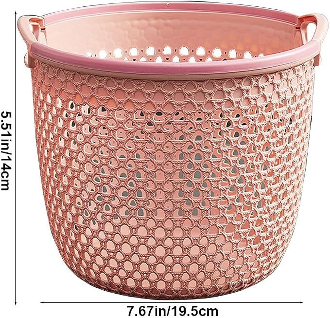Flexible Laundry Basket with Handles, Portable Round Bin, Plastic Laundry - Image 7