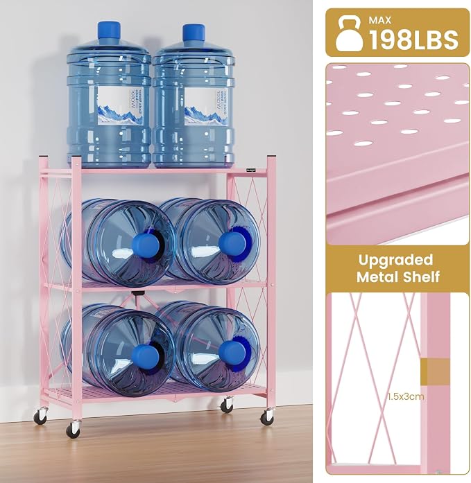 ALANNG Heavy Duty 3-Tier Folding Shelf - Image 4