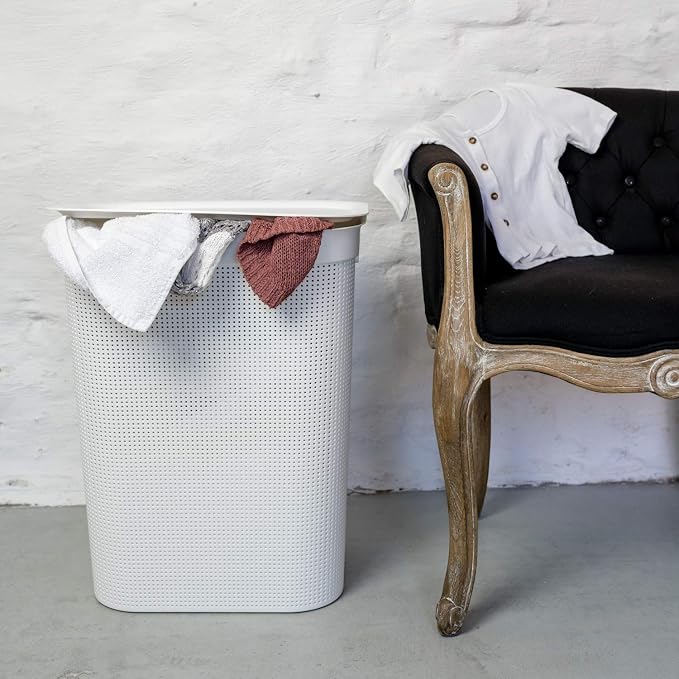 Rotho, Laundry collector 50 l, Plastic BPA white - Image 2