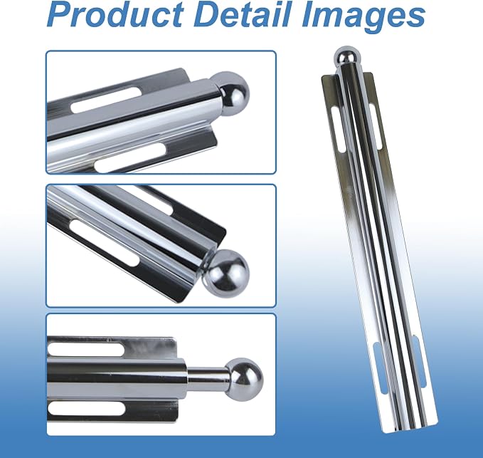 2 Pack 12 Inch Stainless Steel Valet Rod Pull Out Valet Rod - Image 3