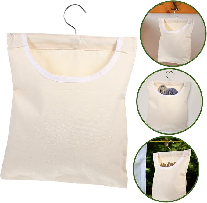 Clothespin Storage Bag for Laundry Clips and Socks Space Saving Hanging - Image 2