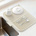 Belife Dish Drying Mat for Kitchen Counter, Silicone Dish Drainers Pad by Belife