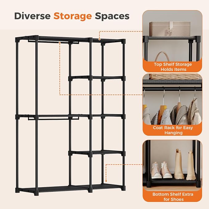 NEWBULIG Portable Fabric Clothes Rack - Image 3