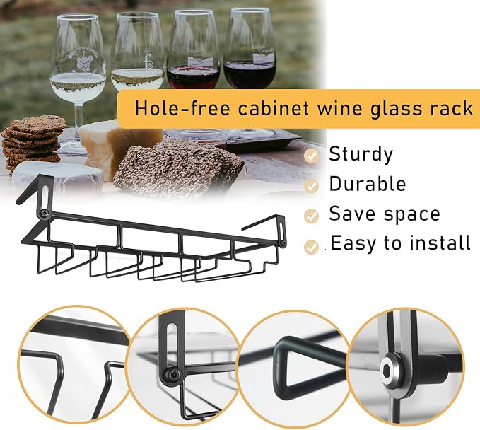 Adjustable Under Cabinet Stemware Holder - Image 6