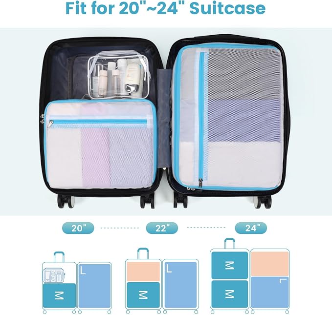 Cambond Mesh Packing Cubes for Travel Women - Image 9