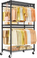 P5 Rolling Clothes Rack Heavy Duty, Clothing Racks by UlifHome