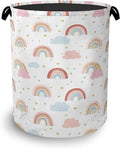 Rainbow Laundry Hamper, Stars Dirty Clothes Laundry Basket by Unknown