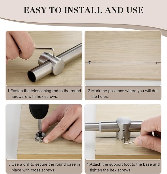 Ultimate Valet Rod for Closet Pull Out, Smooth Gliding Valet Rods for Closets - Image 6