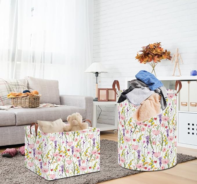 19.7" Laundry Basket, Dirty Clothes Hamper, Waterproof Storage Bin, Room Decor - Image 5