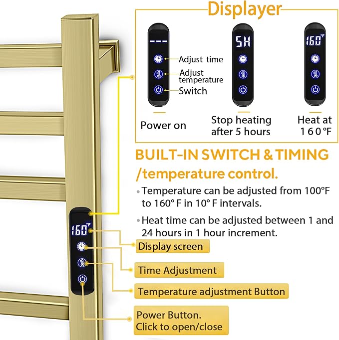 Towel Warmer Rack for Bathroom - Image 3