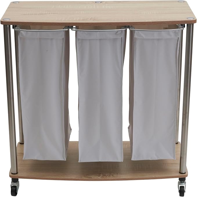 Household Essentials 3-Bag Laundry Sorter, Washable Linen Laundry Bags - Image 5