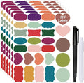 Colored Label Stickers, Removable Chalkboard Labels by JaoNanl