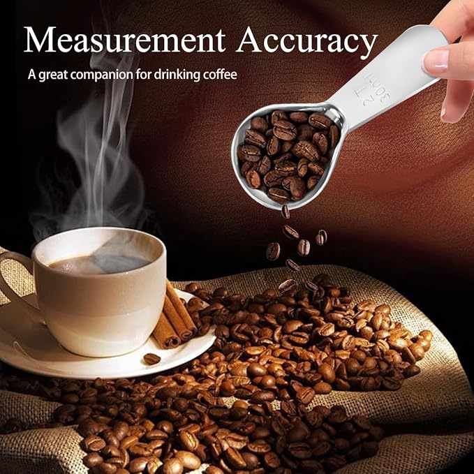 Stainless Steel Coffee Scoop Set - Image 6