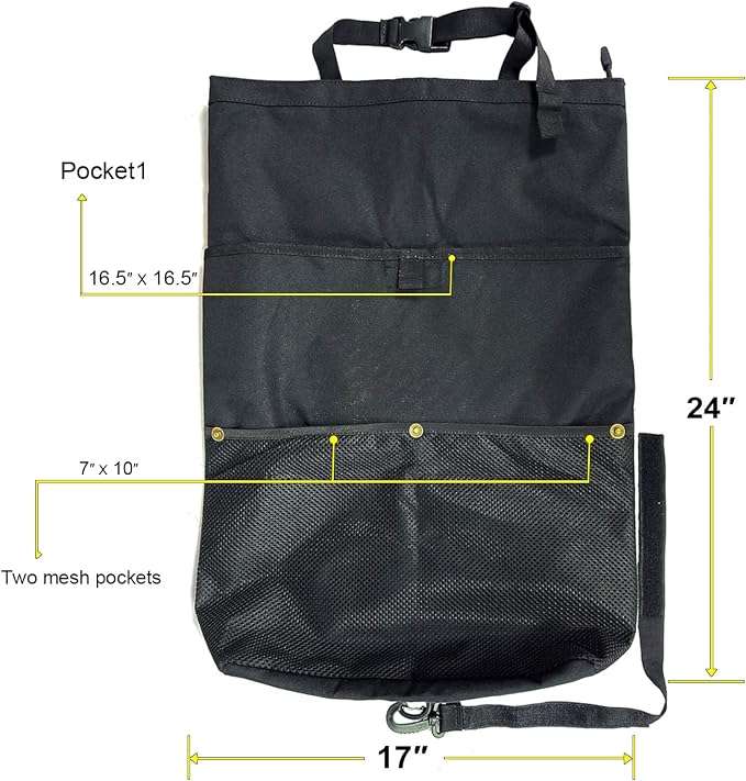 Travel clothing organizer, Laundry Bags, 4 Compartments, Foldable Design - Image 2