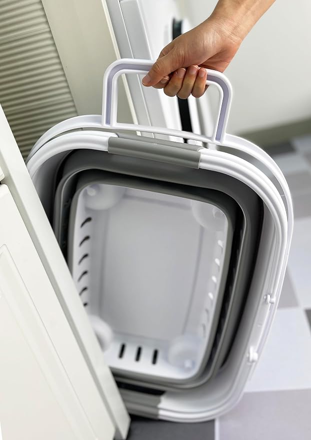 SAMMART 35L Collapsible Plastic Laundry Basket - Image 5