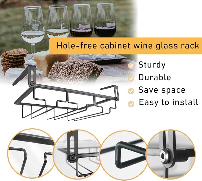 Adjustable Under Cabinet Stemware Holder - Image 6