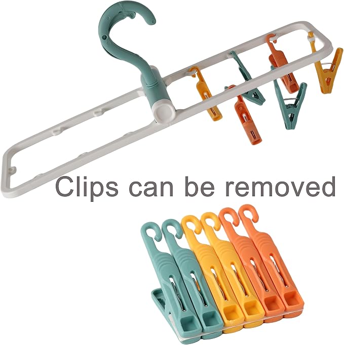 Clothes Drying Racks 2 Pack Grey Colour Small Folding Portable Underwear Hangers - Image 4