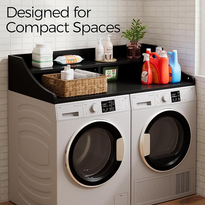 2-Tier Washer Dryer Topper, Laundry Room Organizer - Image 8