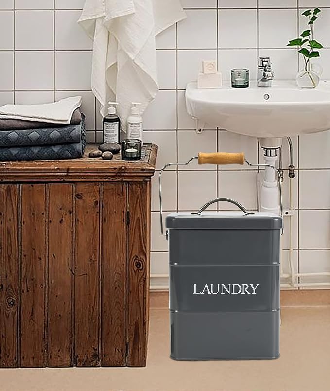 Laundry Powder Bin, Washing Powder Storage Tin - Image 4
