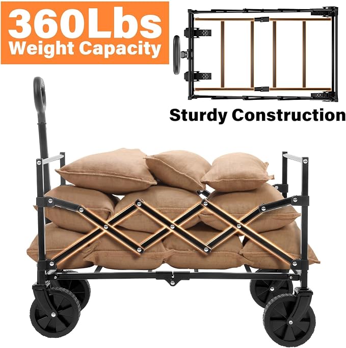 Wagons Carts Foldable, Collapsible Wagon Cart - Image 7
