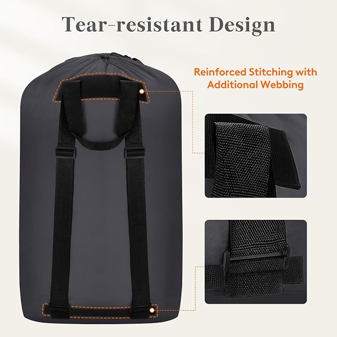 Lifewit Laundry Bag, Extra Large Laundry Backpack - Image 3