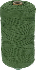 HARFINGTON Natural Macrame Cord 2mm x 220 Yards 3 Strand Twisted Cotton Macrame by HARFINGTON