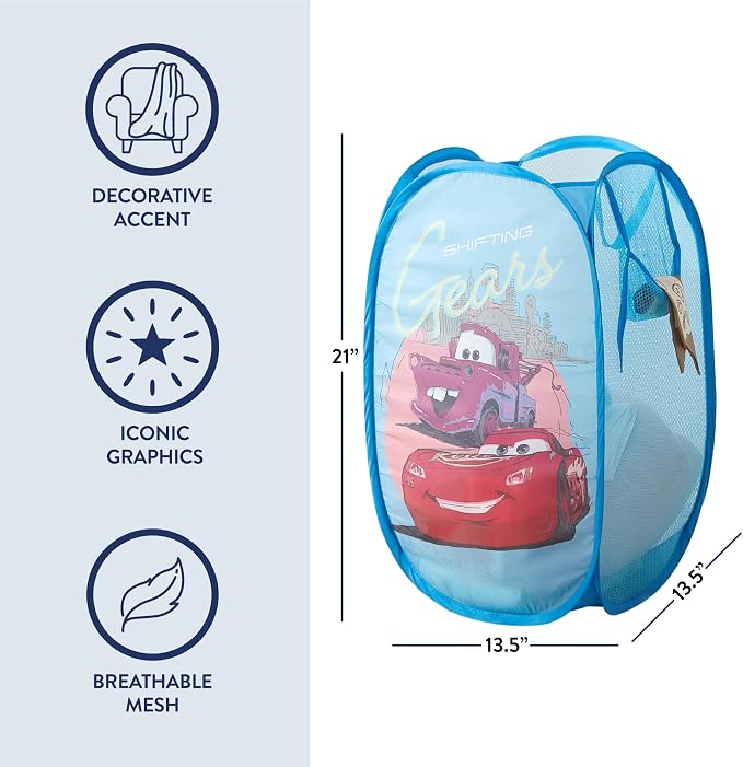 Disney Cars Pop-Up Hamper with Durable Carry Handles - Image 4