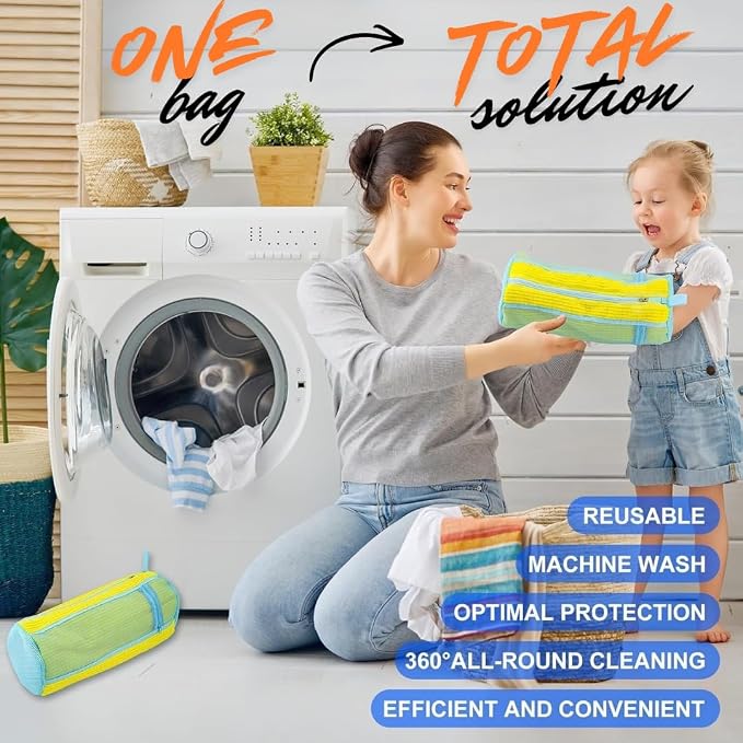 Shoe Washing Machine Bag Set – Durable Mesh Sneaker Laundry Bags - Image 8