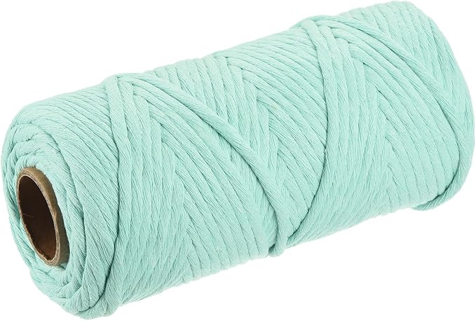 MECCANIXITY Cotton Rope Twisted Braided Twisted Single Strand Cord, Light Blue by MECCANIXITY