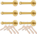 BTSKY 6 Pack Clothes Rack with Screws, 10 Inch Metal Industrial Pipe Clothes Bar by BTSKY